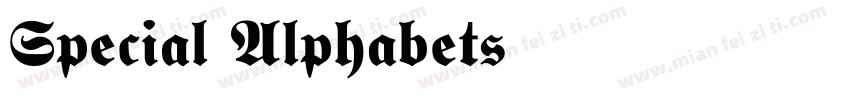 Special Alphabets 10字体转换